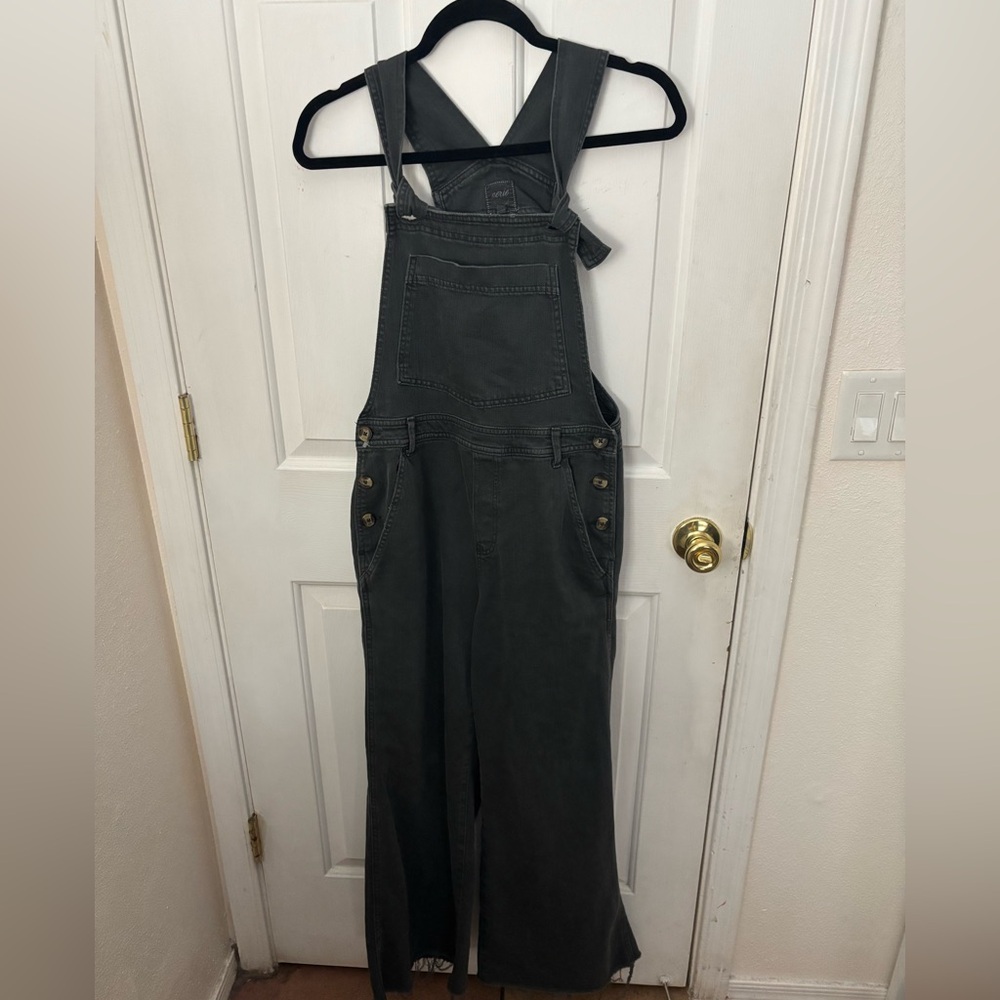 Aerie Charcoal Jumpsuit with Button Accents